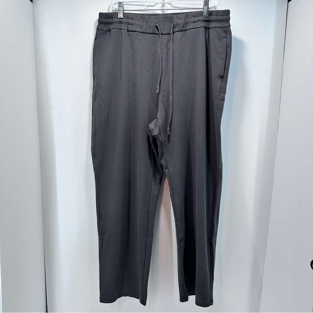Badgley Mischka Pants Women‎ XL Gray Lounge Stretch Elastic Waist Drawstring